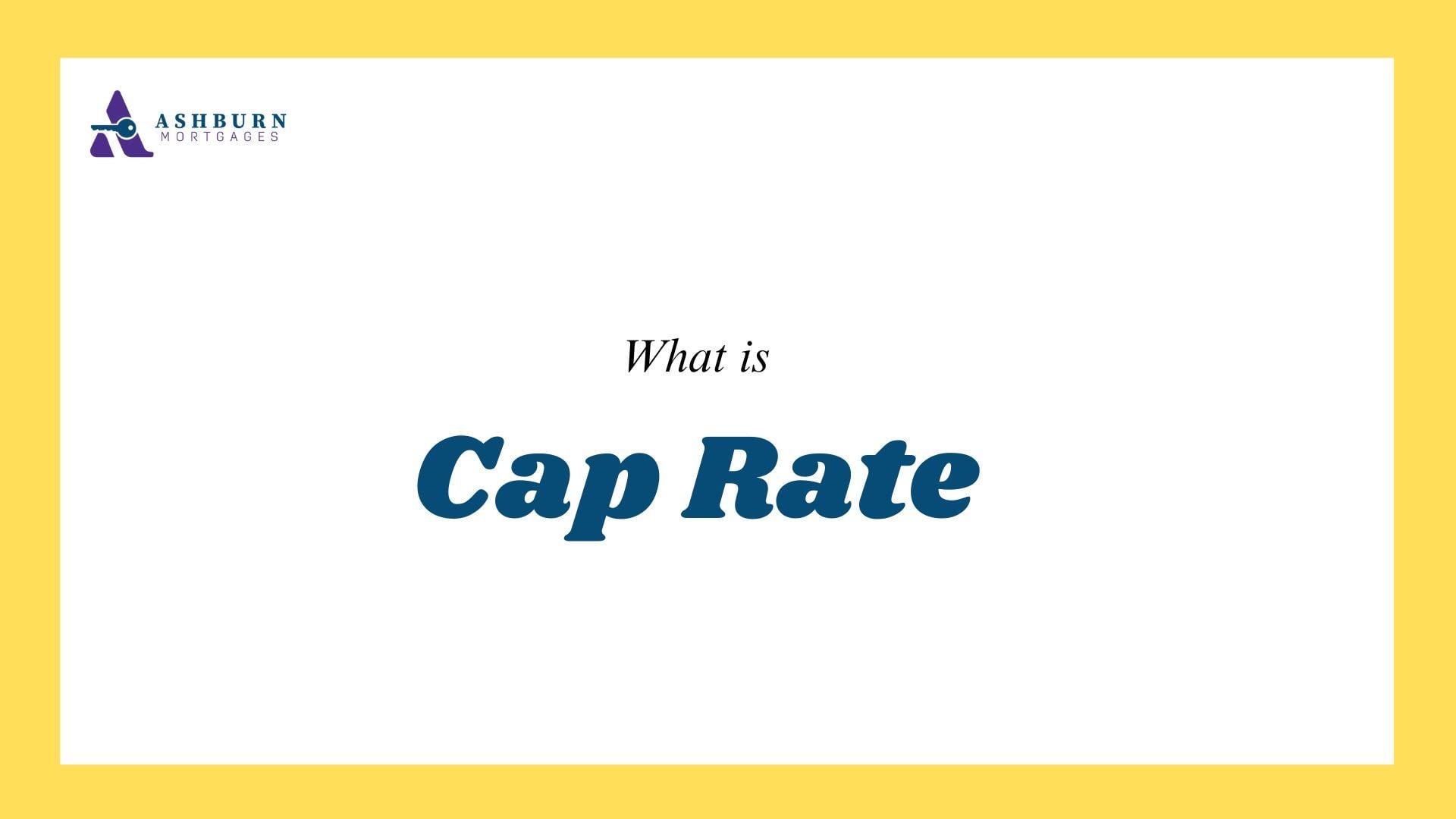Investment Property – What is Cap Rate Investment Property – What is Cap Rate
